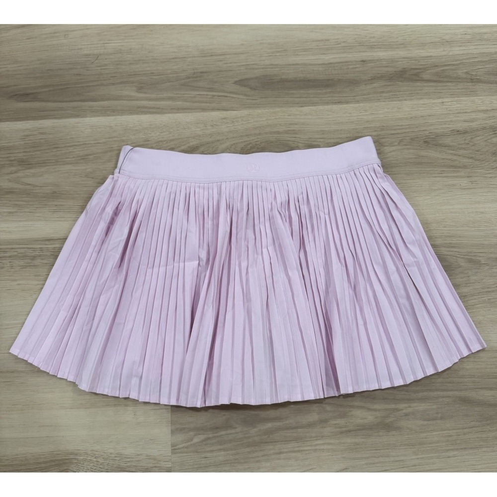 Lululemon Varsity High-Rise Pleated Tennis Skirt Womens 8 Athletic Pink Organza